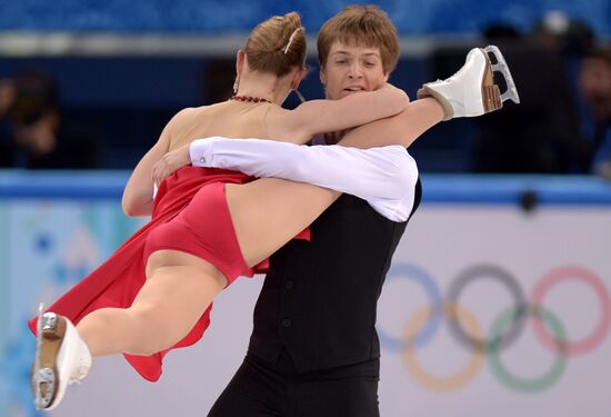 2014 Winter Olympics. Figure skating. Ice dance. Short program