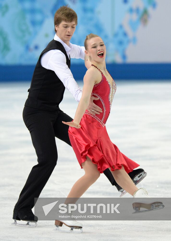 2014 Winter Olympics. Figure skating. Ice dance. Short program