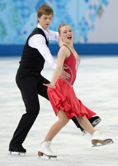 2014 Winter Olympics. Figure skating. Ice dance. Short program