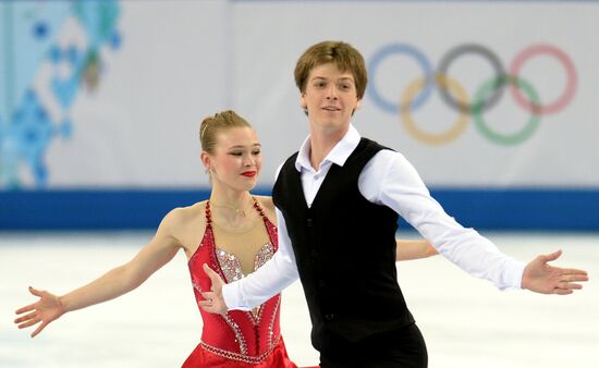 2014 Winter Olympics. Figure skating. Ice dance. Short program