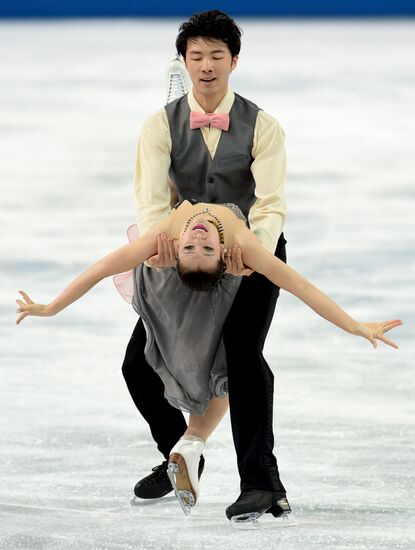 2014 Winter Olympics. Figure skating. Ice dance. Short program