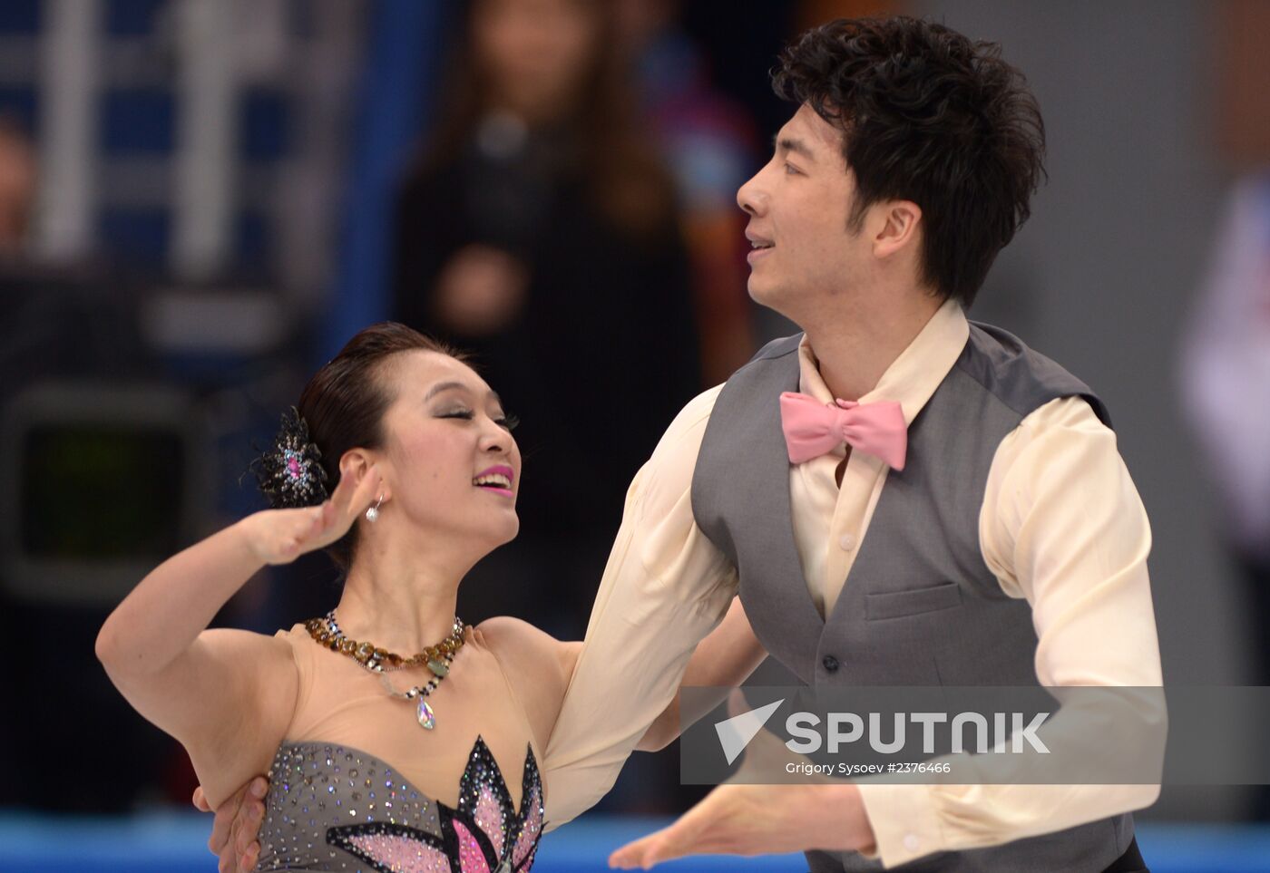 2014 Winter Olympics. Figure skating. Ice dance. Short program