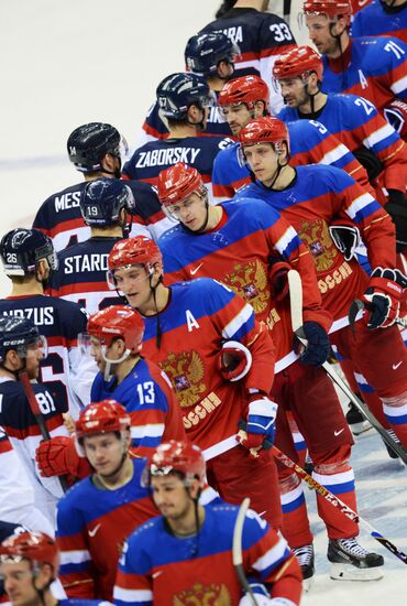 2014 Winter Olympics. Ice hockey. Men. Russia vs. Slovakia