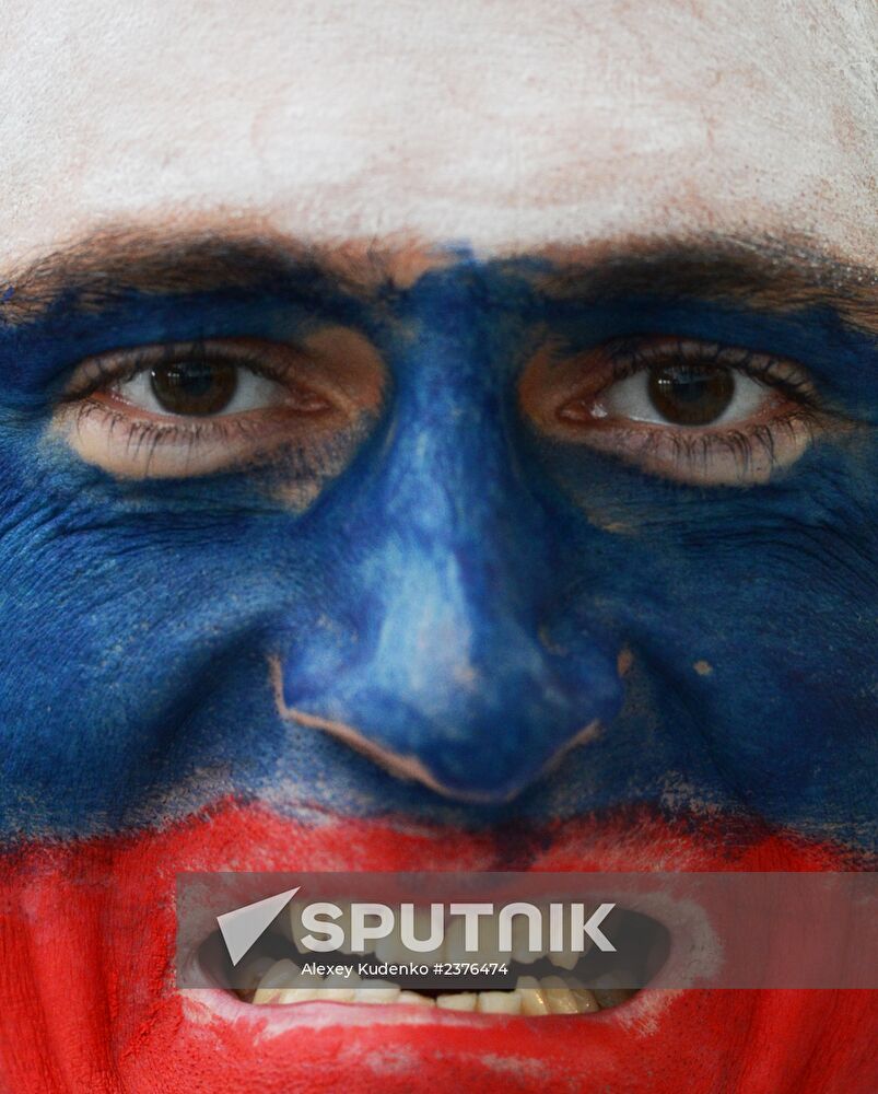 2014 Winter Olympics. Ice hockey. Men. Russia vs. Slovakia