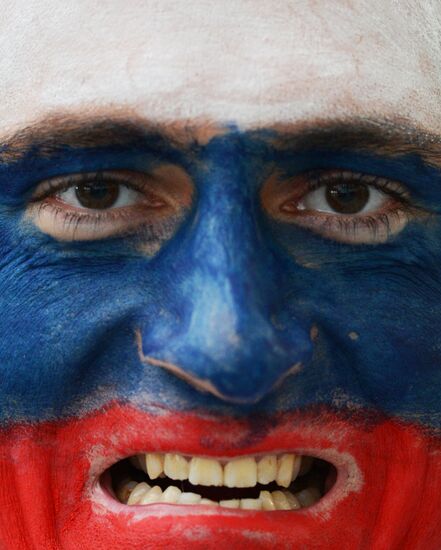 2014 Winter Olympics. Ice hockey. Men. Russia vs. Slovakia