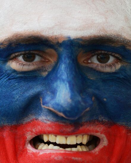 2014 Winter Olympics. Ice hockey. Men. Russia vs. Slovakia