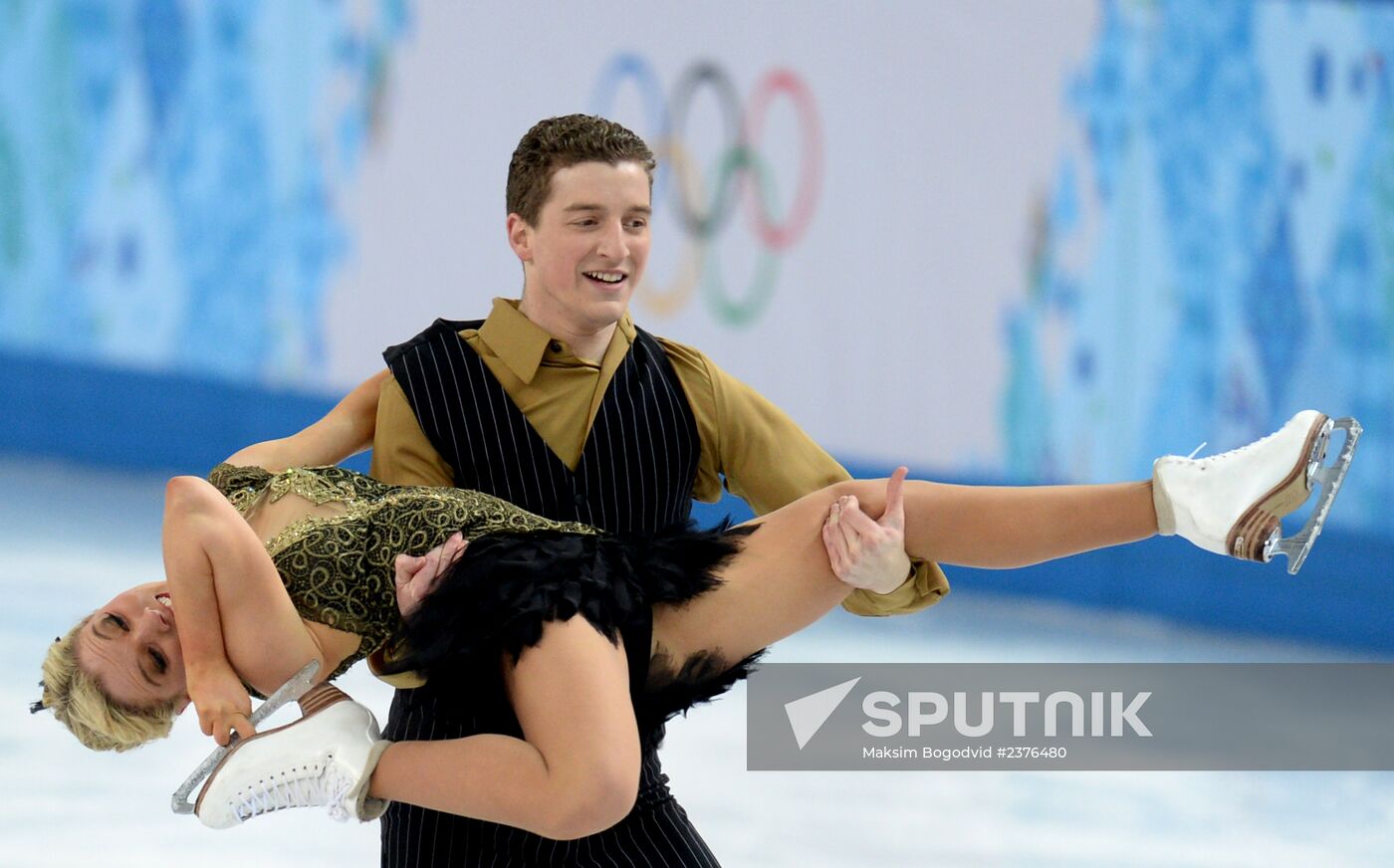 2014 Winter Olympics. Figure skating. Ice dance. Short program