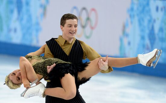 2014 Winter Olympics. Figure skating. Ice dance. Short program