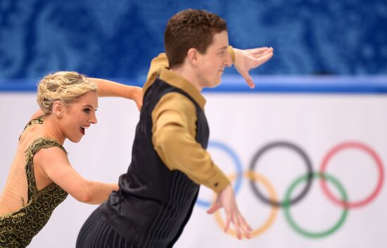 2014 Winter Olympics. Figure skating. Ice dance. Short program