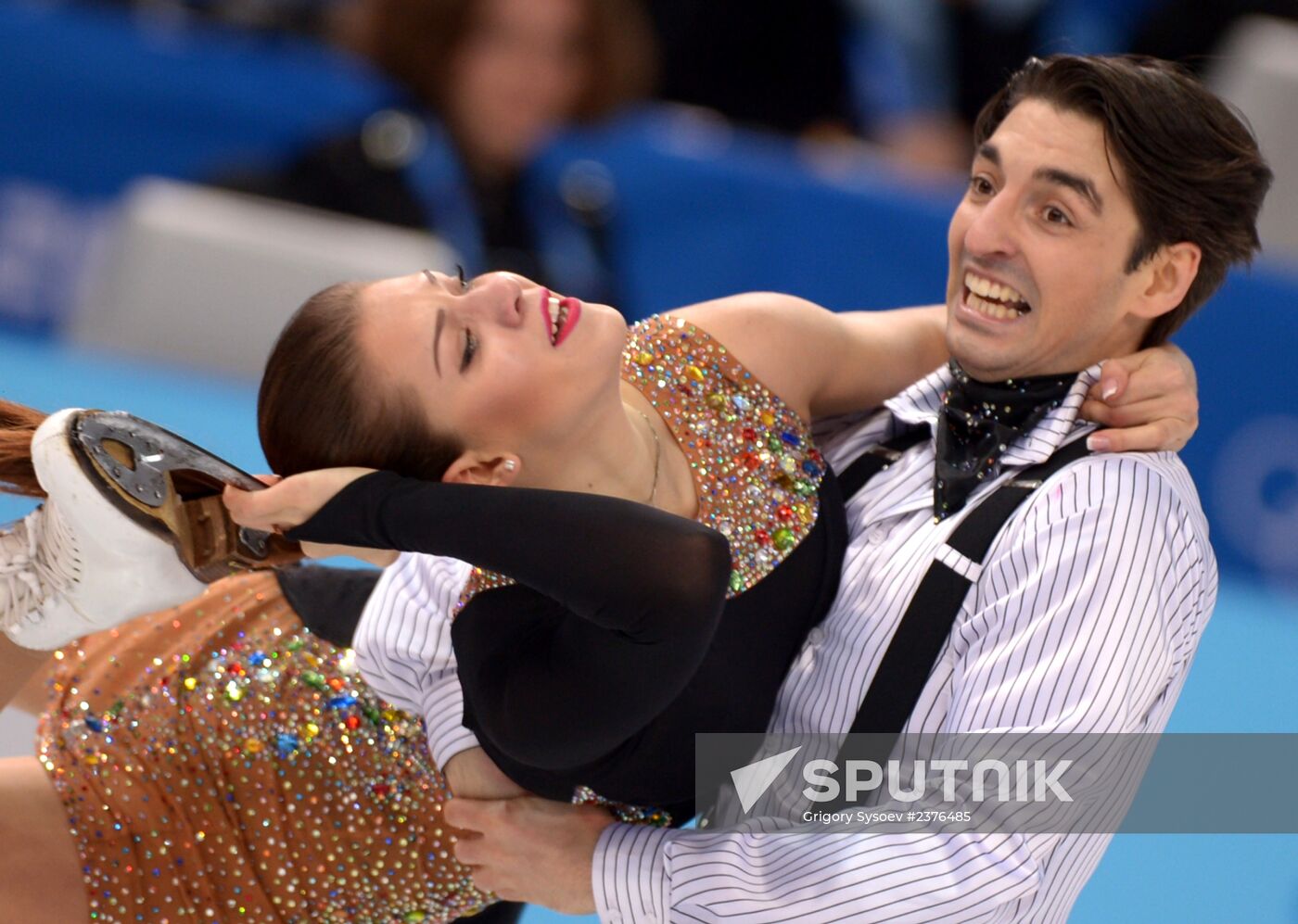 2014 Winter Olympics. Figure skating. Ice dance. Short program