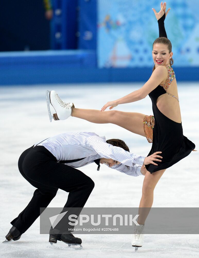 2014 Winter Olympics. Figure skating. Ice dance. Short program