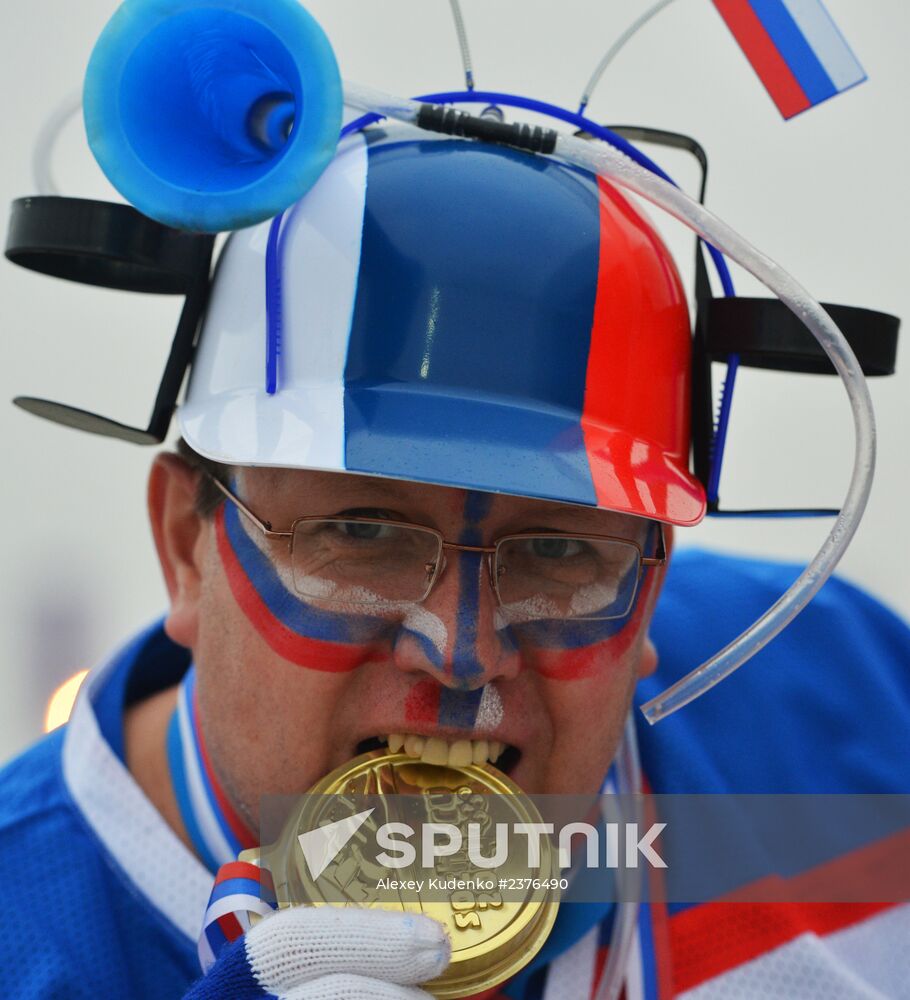 2014 Winter Olympics. Ice hockey. Men. Russia vs. Slovakia
