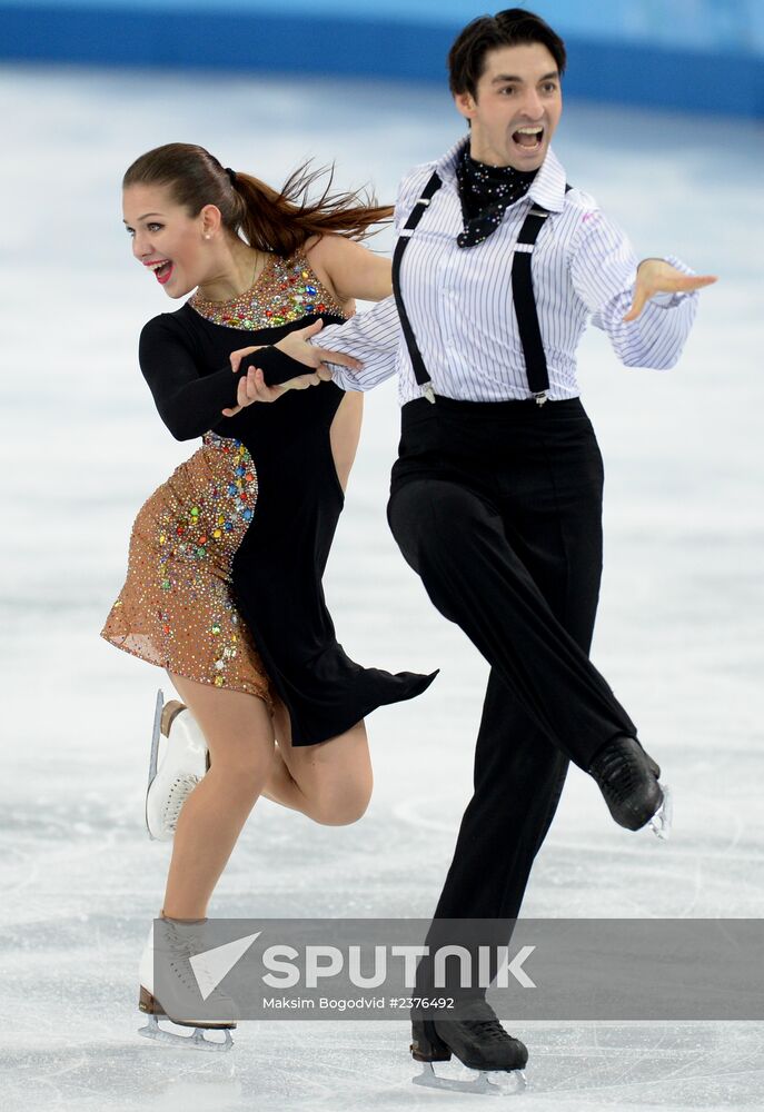 2014 Winter Olympics. Figure skating. Ice dance. Short program