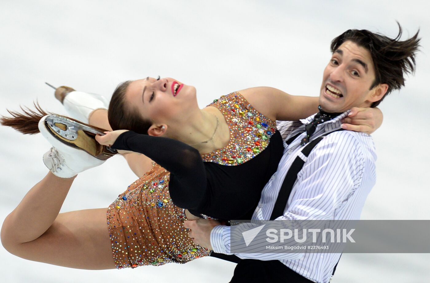 2014 Winter Olympics. Figure skating. Ice dance. Short program