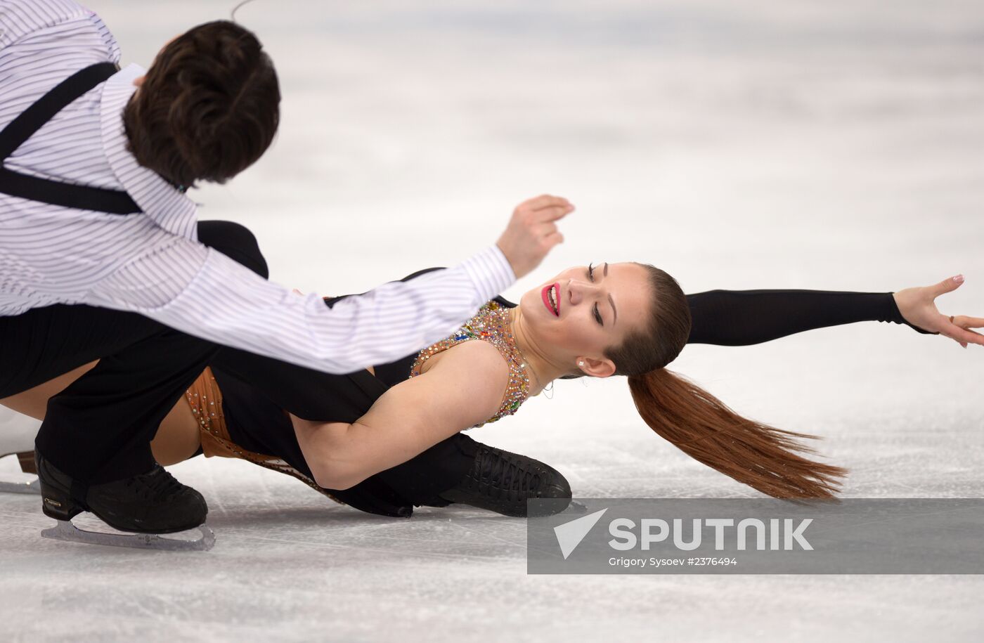 2014 Winter Olympics. Figure skating. Ice dance. Short program