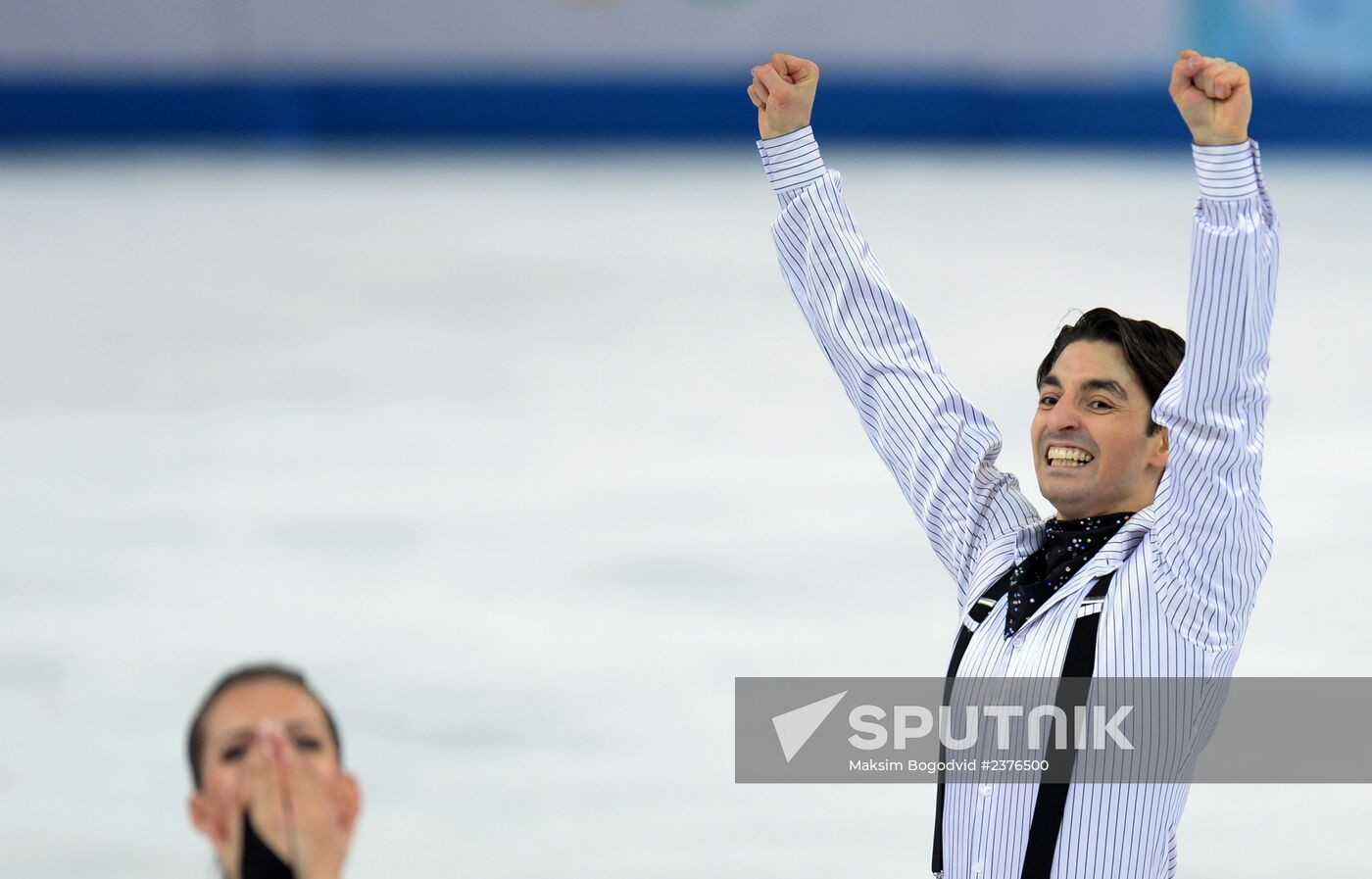 2014 Winter Olympics. Figure skating. Ice dance. Short program