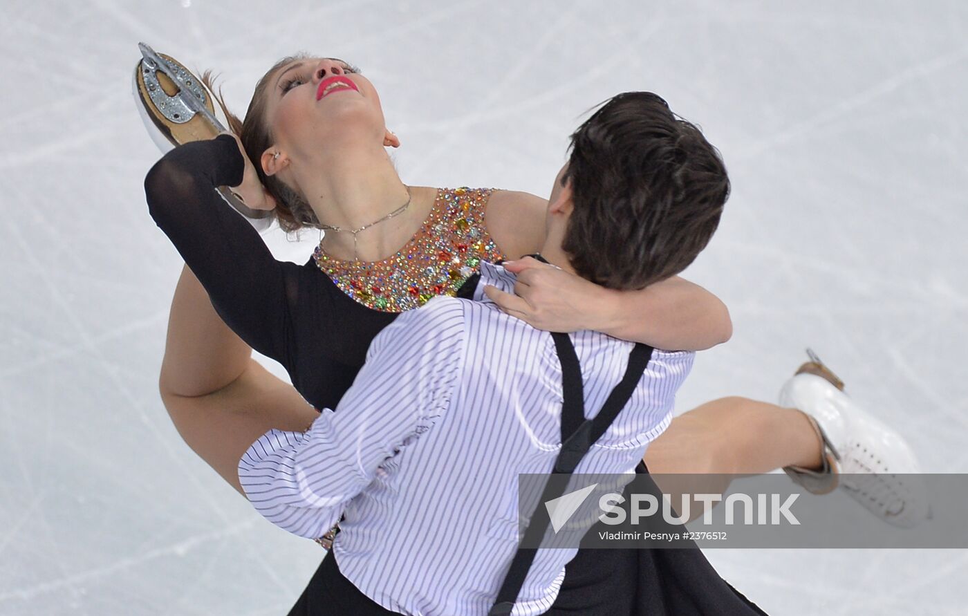 2014 Winter Olympics. Figure skating. Ice dance. Short program