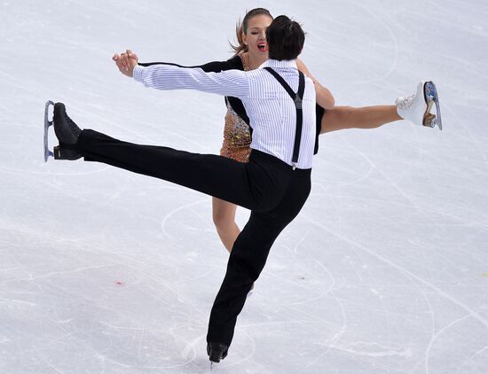 2014 Winter Olympics. Figure skating. Ice dance. Short program