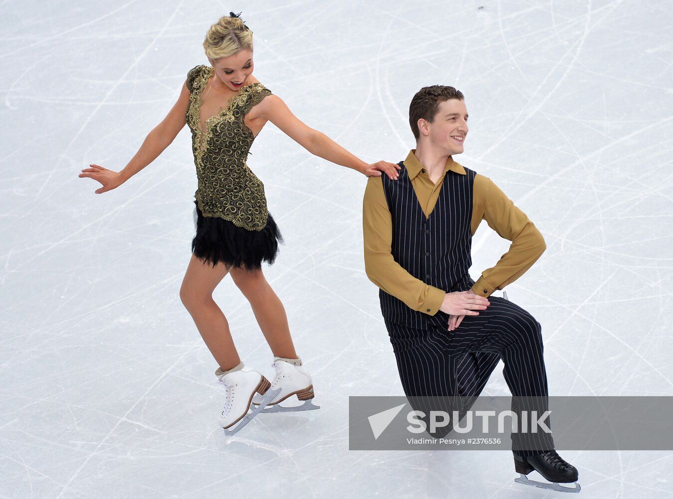 2014 Winter Olympics. Figure skating. Ice dance. Short program