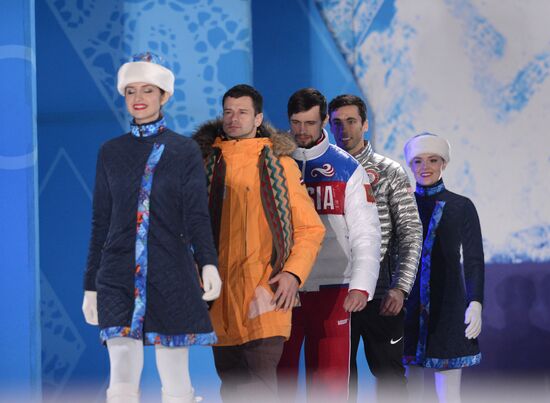 2014 Winter Olympics. Medal ceremony. Day Nine