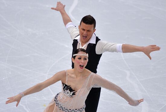 2014 Winter Olympics. Figure skating. Ice dance. Short program