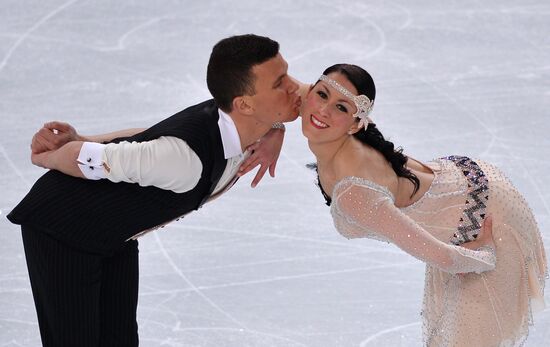 2014 Winter Olympics. Figure skating. Ice dance. Short program