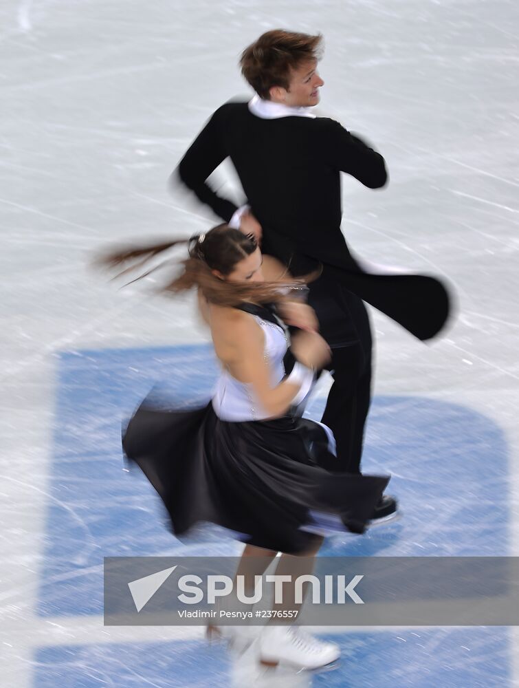 2014 Winter Olympics. Figure skating. Ice dance. Short program