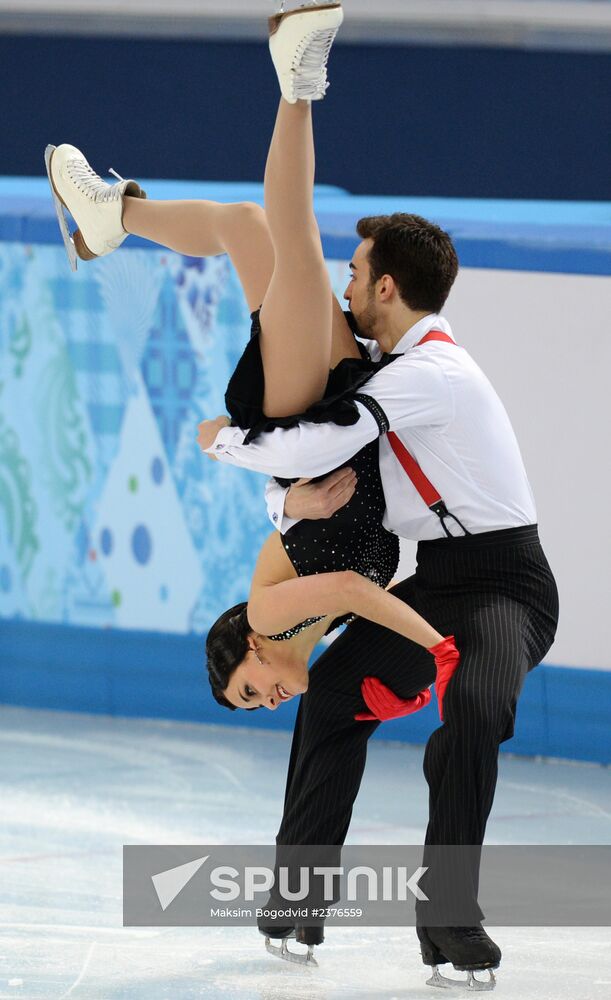 2014 Winter Olympics. Figure skating. Ice dance. Short program