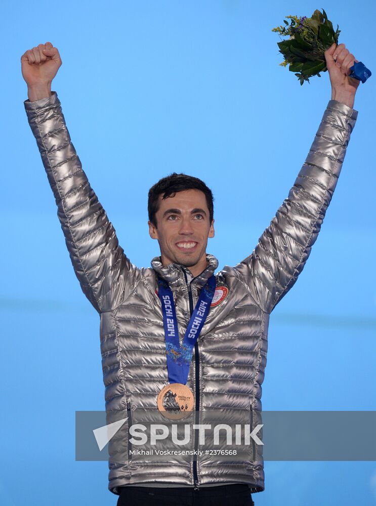 2014 Winter Olympics. Medal ceremony. Day Nine