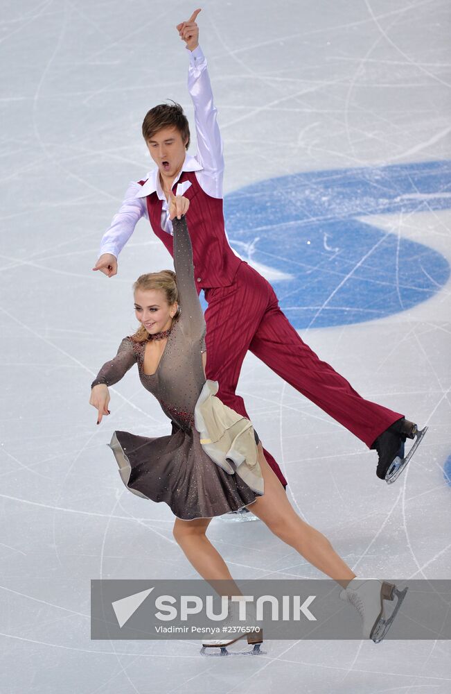 2014 Winter Olympics. Figure skating. Ice dance. Short program