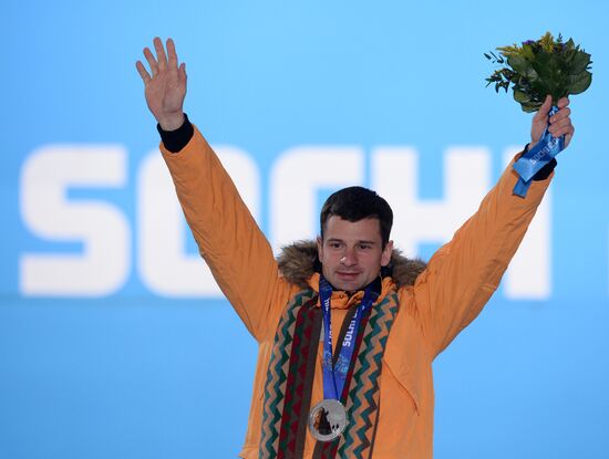 2014 Winter Olympics. Medal ceremony. Day Nine