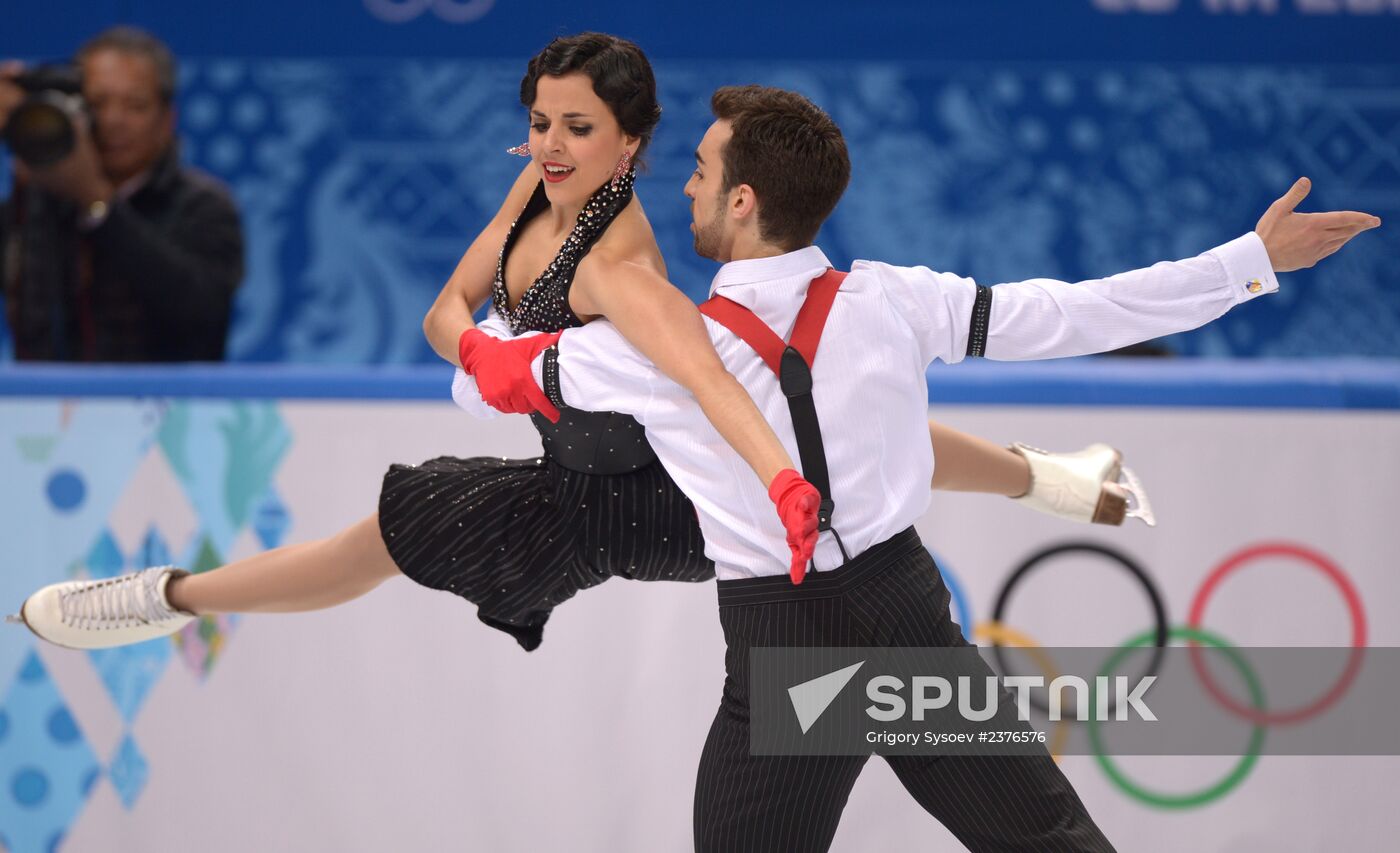 2014 Winter Olympics. Figure skating. Ice dance. Short program