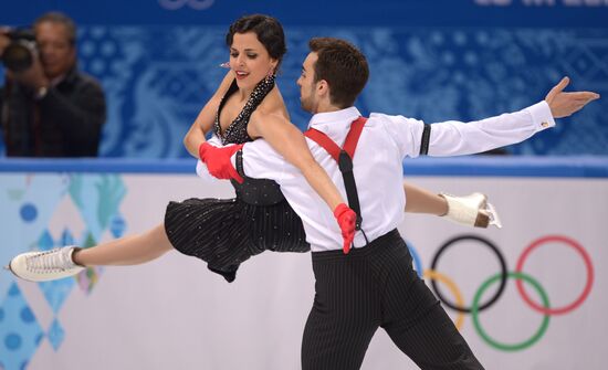 2014 Winter Olympics. Figure skating. Ice dance. Short program