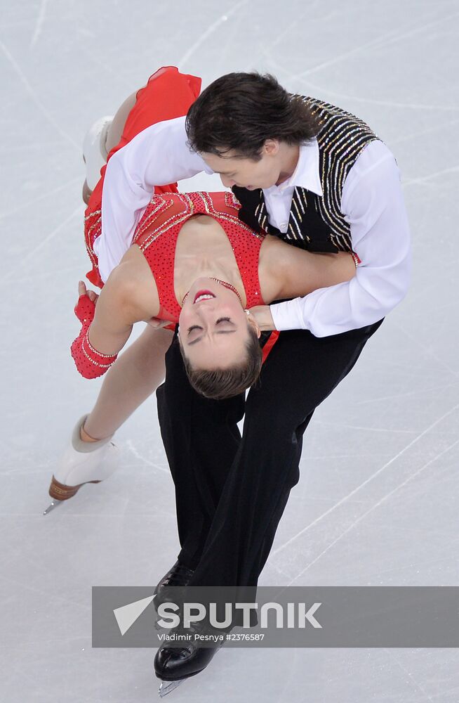 2014 Winter Olympics. Figure skating. Ice dance. Short program