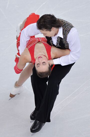 2014 Winter Olympics. Figure skating. Ice dance. Short program