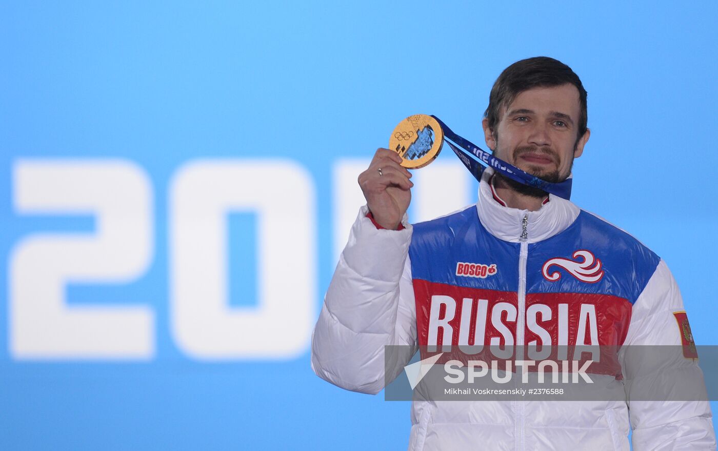 2014 Winter Olympics. Medal ceremony. Day Nine