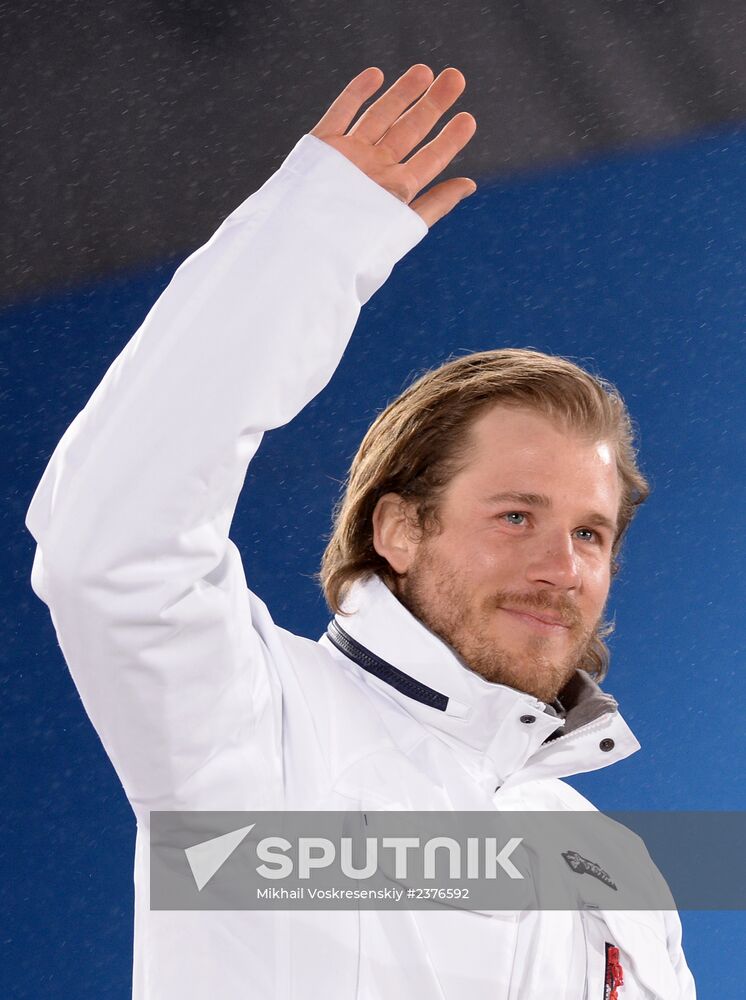 2014 Winter Olympics. Medal ceremony. Day Nine