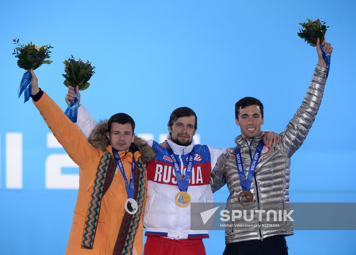 2014 Winter Olympics. Medal ceremony. Day Nine