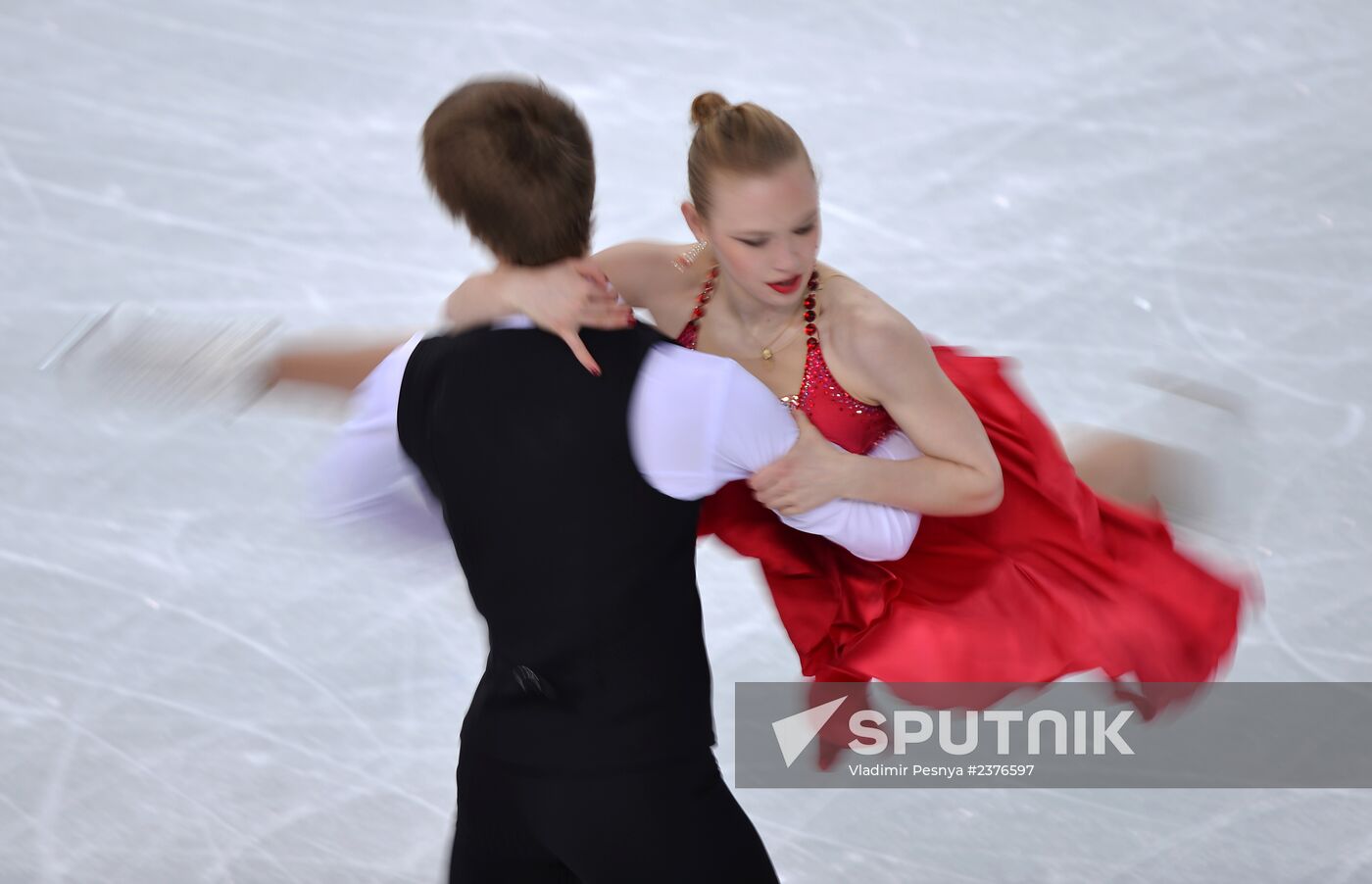 2014 Winter Olympics. Figure skating. Ice dance. Short program