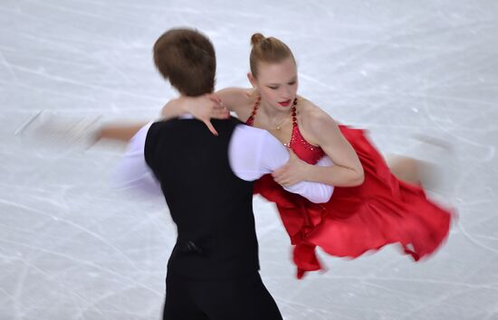 2014 Winter Olympics. Figure skating. Ice dance. Short program