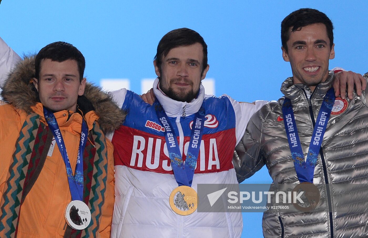 2014 Winter Olympics. Medal ceremony. Day Nine