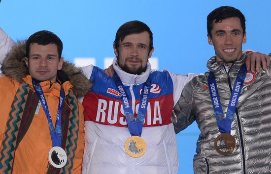 2014 Winter Olympics. Medal ceremony. Day Nine
