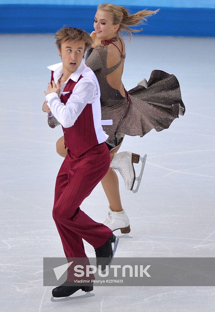 2014 Winter Olympics. Figure skating. Ice dance. Short program