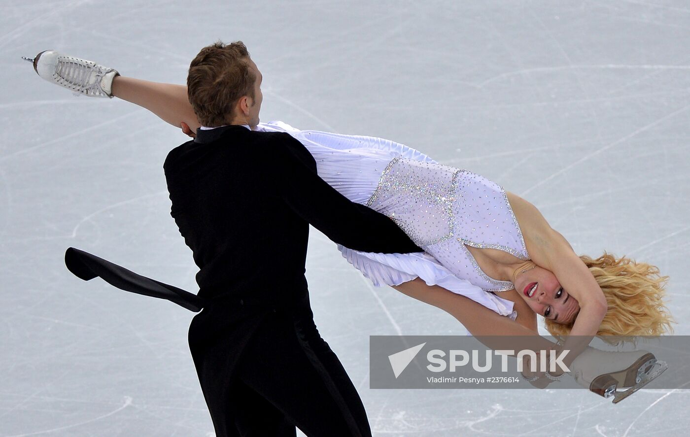 2014 Winter Olympics. Figure skating. Ice dance. Short program