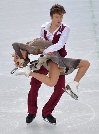 2014 Winter Olympics. Figure skating. Ice dance. Short program