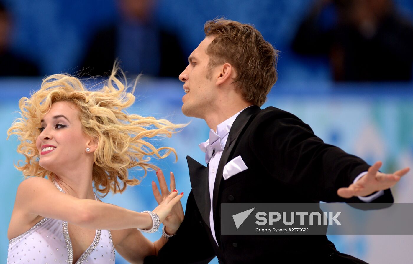 2014 Winter Olympics. Figure skating. Ice dance. Short program