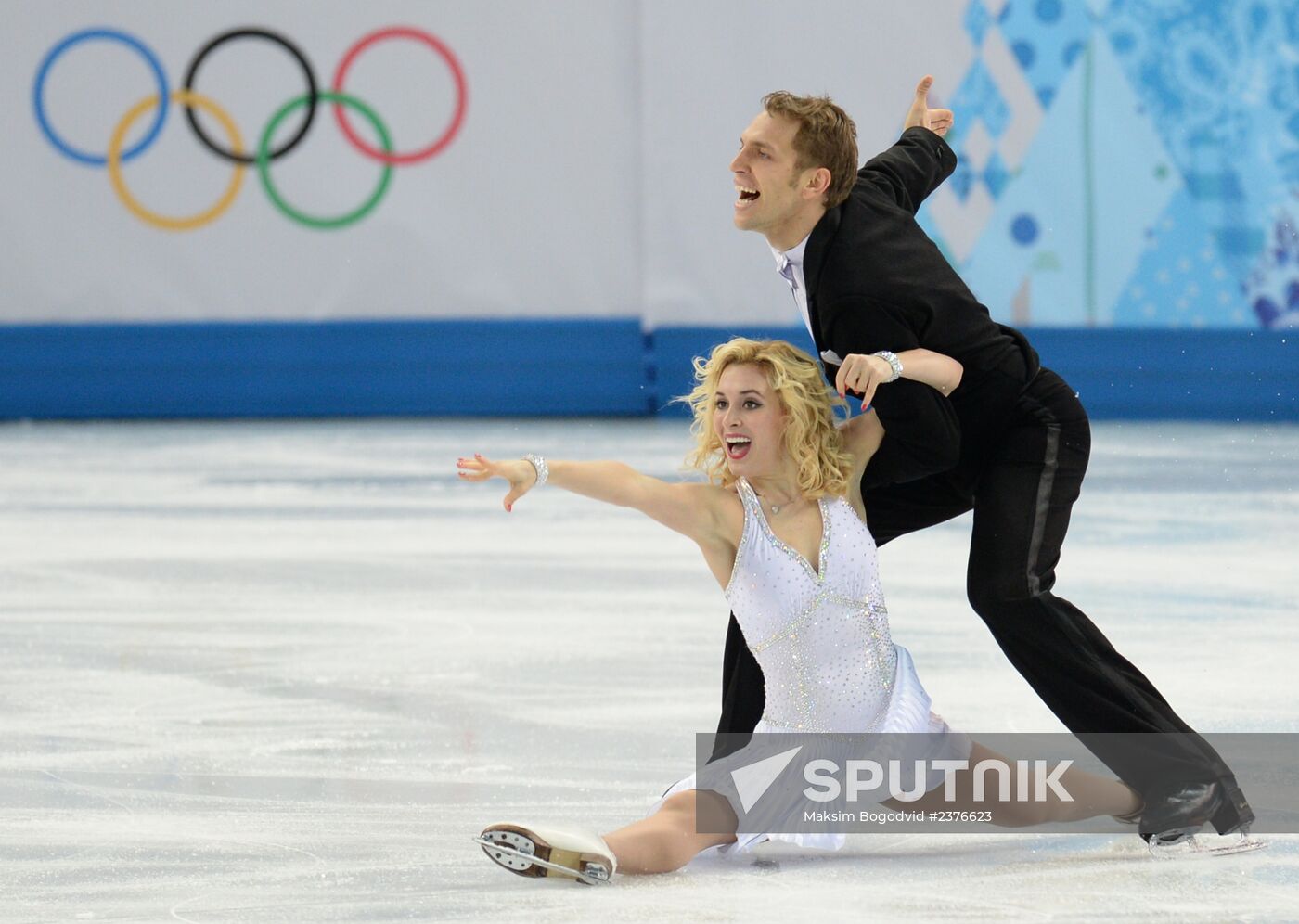 2014 Winter Olympics. Figure skating. Ice dance. Short program