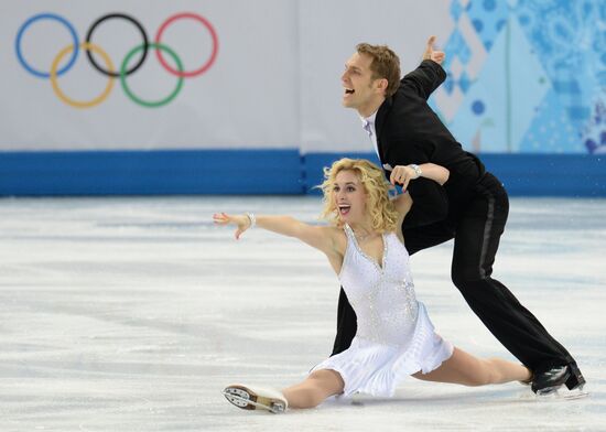 2014 Winter Olympics. Figure skating. Ice dance. Short program