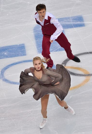 2014 Winter Olympics. Figure skating. Ice dance. Short program