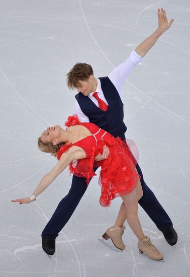 2014 Winter Olympics. Figure skating. Ice dance. Short program